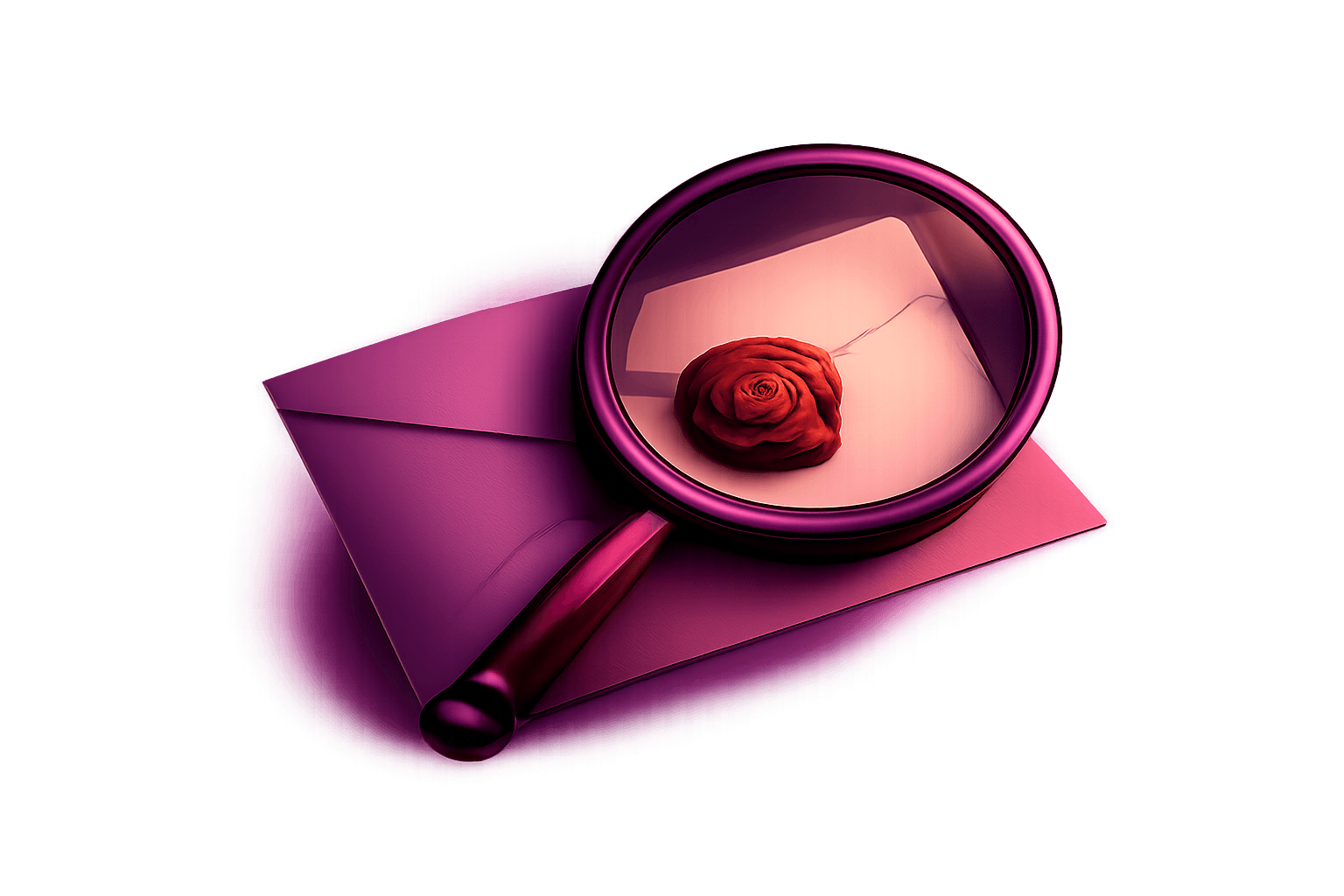 3D Mystery Envelope with glowing effects